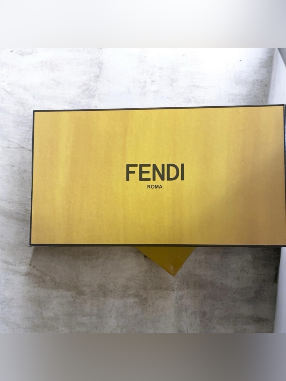 Fendi Yellow Box with Black Logo